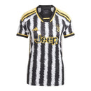 Camisa Juventus I 23/24 - Torcedor Adidas Feminina - Branca e preta com detalhes em amarelo