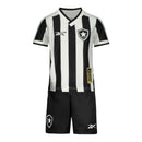 Kit Infantil Botafogo I 24/25 - Reebok - Preto e branco