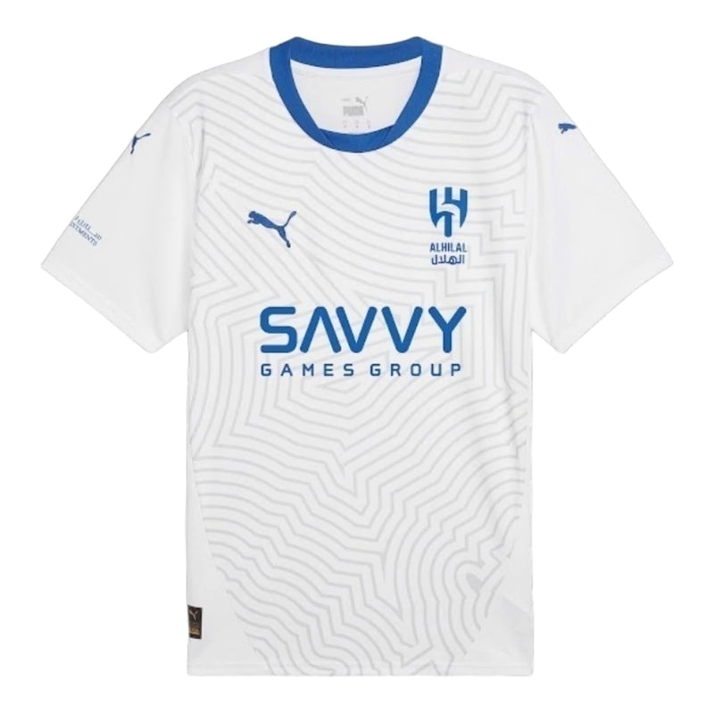 Camisa Al-Hilal II 24/25 - Torcedor Puma Masculina - Branca com detalhes em azul