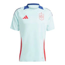 Camisa Seleção da Espanha Treino 24/25 - Torcedor Adidas Masculina - Azul com detalhes em vermelho