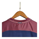 Camisa Retrô Paris Saint-Germain I 2017/18 - Masculina Nike - Azul com detalhes em roxo
