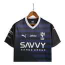 Camisa Al-Hilal III 23/24 - Torcedor Puma Masculina - Azul com detalhes em preto e branco