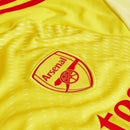 Camisa Arsenal Goleiro 25/26 - Torcedor Adidas Masculina - Amarela com detalhes em vermelho