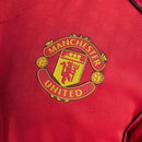 Camisa Manchester United I 25/26 - Torcedor Adidas Feminina - Vermelha com detalhes em preto