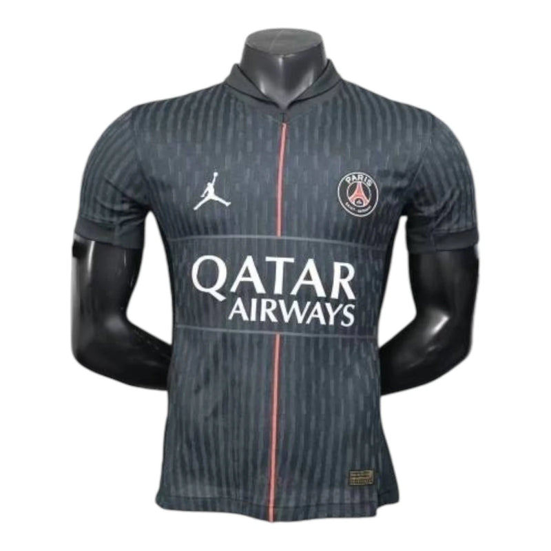 Camisa Paris Saint-Germain IV 25/26 - Jogador Jordan Masculina - Preta