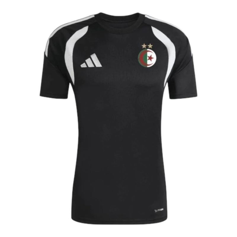 Camisa Seleção Argélia Treino 26/27 - Torcedor Adidas Masculina - Preta com detalhes em branco