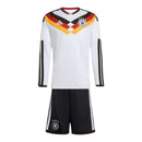 Kit Infantil Seleção Alemanha I 26/27 manga longa - Adidas - Branco e preto