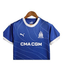 Kit Infantil Marseille II 23/24 - Puma - Azul com detalhes em branco