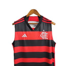 Camisa regata Flamengo I 24/25 - Torcedor Adidas Masculina - Preta e vermelha