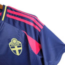 Camisa Seleção Suécia II 24/25 - Torcedor Adidas Masculina - Azul com detalhes em rosa
