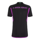 Camisa Bayern de Munique II 23/24 - Torcedor Adidas Feminina - Preta com detalhes em branco e roxo