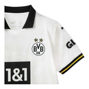 Camisa Borussia Dortmund III 24/25 - Torcedor Puma Masculina - Branca com detalhes em preto e amarelo