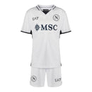 Kit Infantil Napoli II 24/25 - EA7 - Branco com detalhes em azul