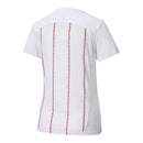 Camisa Manchester City Pré-jogo 25/26 - Torcedor Adidas Feminina - Branca com detalhes em vinho