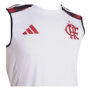 Camisa Regata Flamengo II 25/26 - Torcedor Adidas Masculina - Branca com detalhes em preto e vermelho