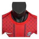 Camisa Paris Saint-Germain Pré-jogo 25/26 - Jogador Nike Masculina - Vermelha com detalhes em azul