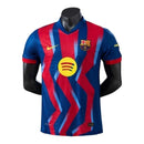 Camisa Barcelona IV 25/26 - Jogador Nike Masculina - Azul e vermelha
