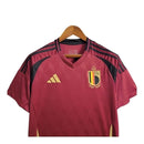Camisa Bélgica I 24/25 - Torcedor Adidas Feminina - Vermelha com detalhes em preto e dourado