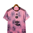 Camisa Inter Miami Edição Champion 24/25 - Torcedor Adidas Masculina - Rosa com detalhes em preto