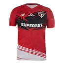 Camisa São Paulo Goleiro 25/26 - Torcedor New Balance Masculina - Vermelha com detalhes em preto e branco