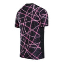 Camisa Paris Saint-Germain Pré-jogo 25/26 - Torcedor Jordan Masculina - Preta com detalhes em rosa