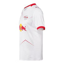 Camisa Red Bull Leipzig I 25/26 - Torcedor Puma Masculina - Branca com detalhes em vermelho