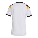 Camisa Seleção Alemanha I 26/27 - Torcedor Adidas Feminina - Branca com detalhes em amarelo e vermelho