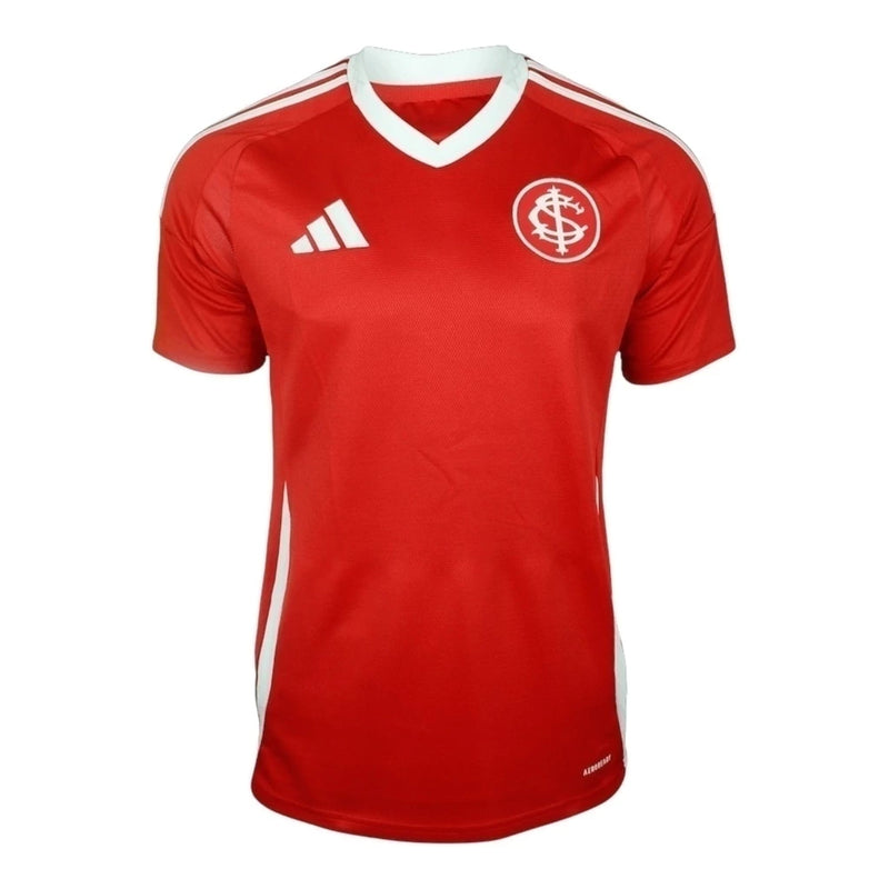 Camisa Internacional I 25/26 - Torcedor Adidas Masculina - Vermelha com detalhes em branco