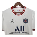 Camisa Retrô Paris Saint-Germain IV 21/22 - Torcedor Jordan Masculina - Branca