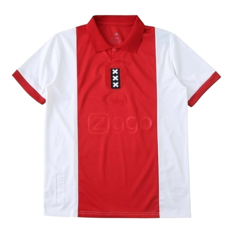 Camisa Ajax Edição Aniversário 125 anos 25/26 - Torcedor Adidas Masculina - Branca e vermelha