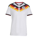 Camisa Seleção Alemanha I 26/27 - Torcedor Adidas Feminina - Branca com detalhes em amarelo e vermelho
