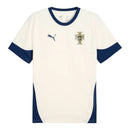 Camisa Seleção Portugal Treino 25/26 - Torcedor Puma Masculina - Branca com detalhes em azul