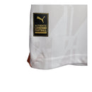 Kit Infantil Manchester City II 23/24 - Puma - Branco com detalhes em vinho e laranja