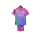 Kit Infantil AC Milan III 23/24 - Puma - Rosa com detalhes em roxo e verde