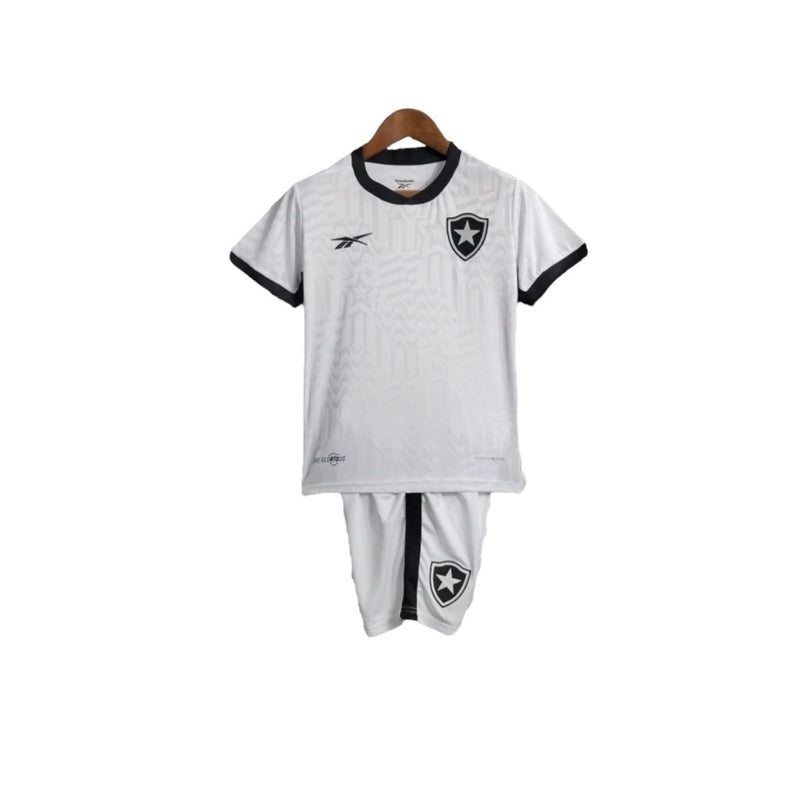 Kit Infantil Botafogo III 23/24 - Reebok - Preto com detalhes em branco