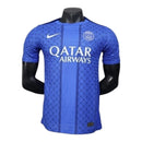 Camisa Paris Saint-Germain Pré-jogo 25/26 - Jogador Nike Masculina - Azul