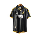 Camisa Retrô Real Madrid II 99/01 - Masculina Adidas - Preta com detalhes em amarelo