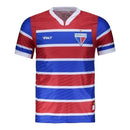 Camisa Fortaleza I 25/26 - Torcedor Volt Masculina - Azul e vermelha com listras em branco