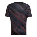 Camisa Bayern de Munique Pré-jogo 25/26 - Torcedor Adidas Masculina - Preta com detalhes em vermelho e azul
