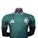 Camisa Seleção Arábia Saudita I 26/27 - Jogador Adidas Masculina - Verde com detalhes em roxo
