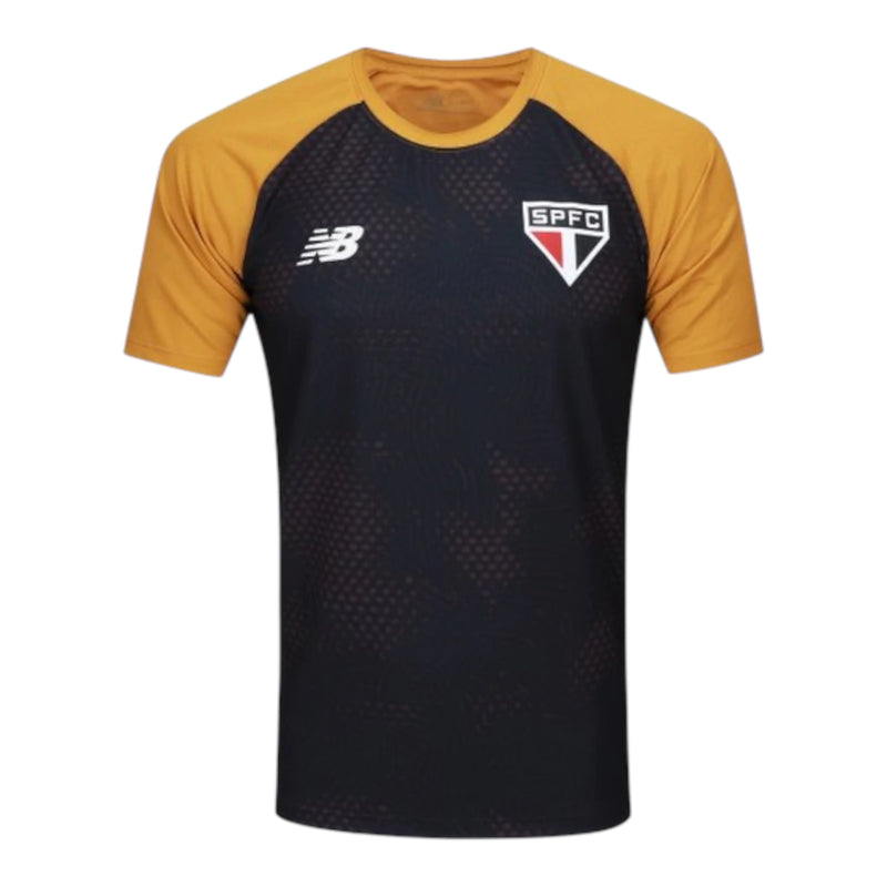 Camisa São Paulo Treino 26/27 - Torcedor New Balance Masculina - Preta e amarela