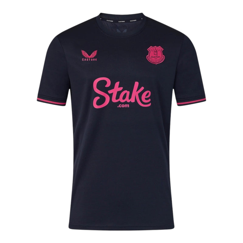 Camisa Everton IV 25/26 - Torcedor Castore Masculina - Azul com detalhes em rosa Com Patrocínio