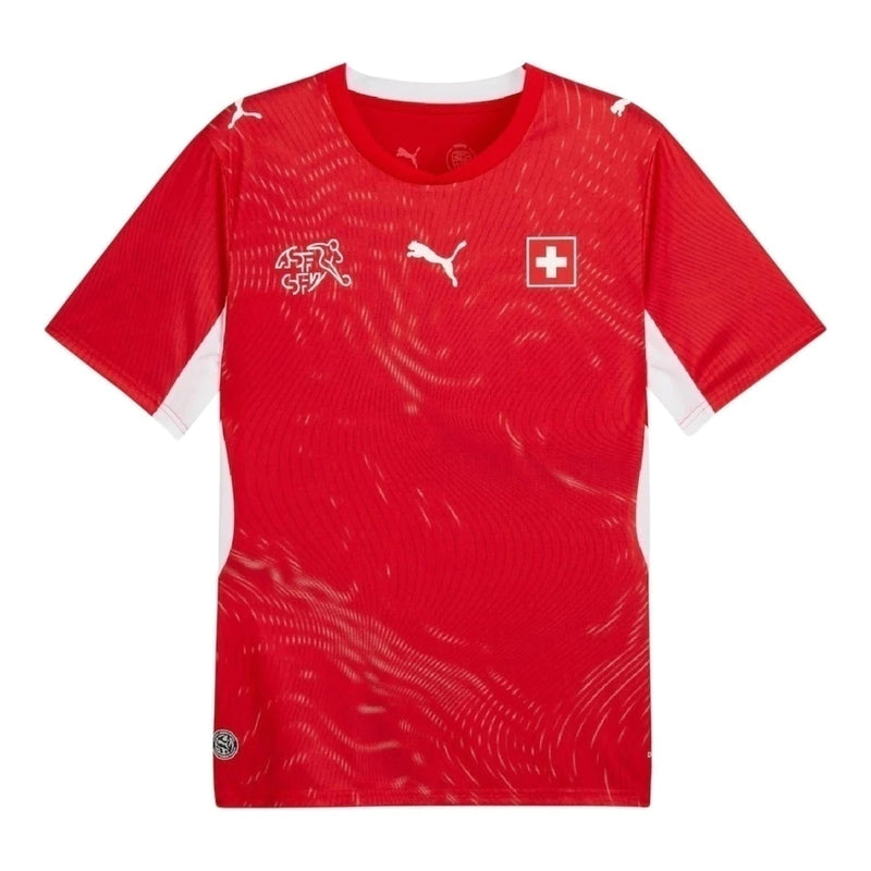 Camisa Seleção Suíça I 26/27 - Torcedor Puma Masculina - Vermelha e branca