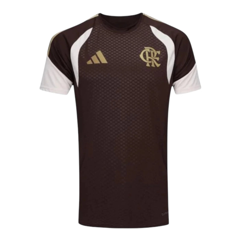 Camisa Flamengo Treino 26/27 - Torcedor Adidas Masculina - Marrom