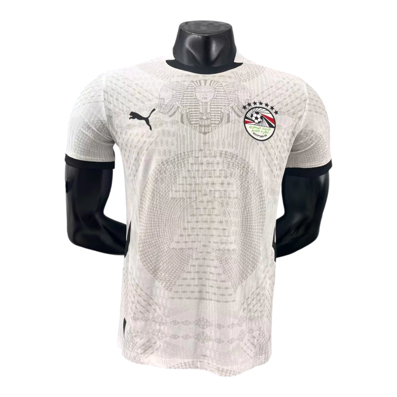Camisa Seleção Egito II 26/27 - Jogador Puma Masculina - Branca com detalhes em cinza