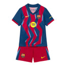 Kit Infantil Barcelona IV 25/26 - Nike - Azul e vermelho