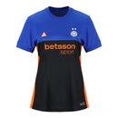 Camisa Inter de Milão IV 26/27 manga longa - Torcedor Nike ACG Feminina - Azul e preta com detalhes em laranja