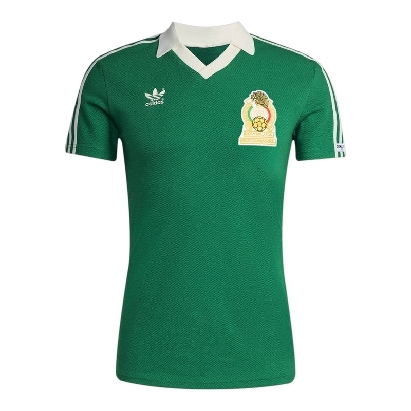 Camisa Retrô Seleção México 1986 - Masculina Adidas - Verde