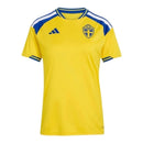 Camisa Seleção Suécia I 26/27 - Torcedor Adidas Feminina - Amarela com detalhes em azul