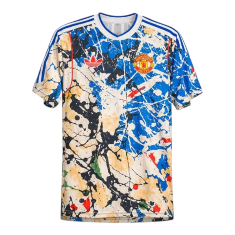 Camisa Manchester United Edição especial 26/27 - Torcedor Adidas Masculina - Branca e azul